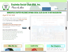 Tablet Screenshot of enyimbasocialclub.org